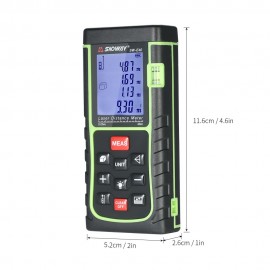 Mini Handheld LCD Digital Laser Distance Meter Range Finder Distance Area Volume Measurement 100 Groups Data Storage