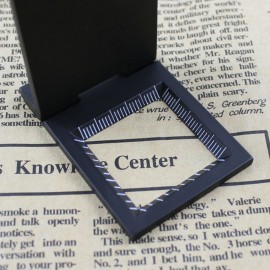 10X 28mm Mini Zinc Alloy Folding Magnifier with Scale for Textile Optical Glass Foldable Magnifying Tool