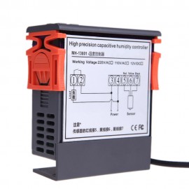 10A 12V Mini Digital Air Humidity Control Controller Measuring Range 1% ~ 99% with Sensor