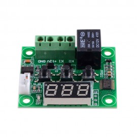 W1209  Blue LED Digital Temperature Controller Board Micro Thermostat Electronic Temp Control 12V DC Sensor Module Switch with One-channel Relay and Waterproof