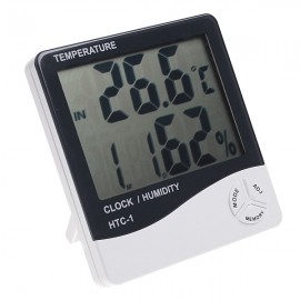 HTC-1 TEMP&humidity clock  white