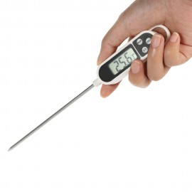 LCD Digital Mini Thermometer Probe -50°C~300°C BBQ Meat Food Cooking Temperature Tester °C/°F Data Hold Function