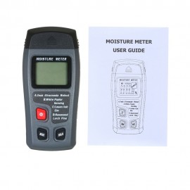 Wood Moisture Test Moisture Meter 4 Modes Portable Hygrometer Pin Type Timber Humidity Instrument Handheld Water Leak Detector LCD Display