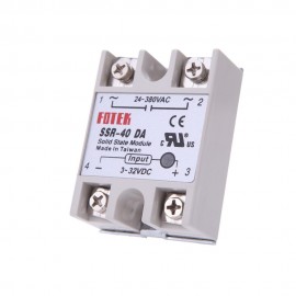 24V-380V 40A SSR-40 DA Solid State Relay Module for PID Temperature Controller 3-32V DC To AC