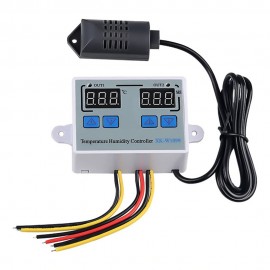 Dual Digital Temperature Humidity Controller Home Fridge Thermostat Humidistat Thermometer Hygrometer XK-W1099 DC12V