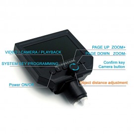 G600 Portable LCD Digital Microscope with High Brightness 8 LEDs and Built-in Lithium Battery