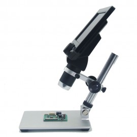 G1200 Digital Microscope 7 Inch Large Color Screen Large Base LCD Display 12MP 1-1200X Continuous Amplification Magnifier With Aluminum Alloy Stand