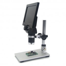 G1200 Digital Microscope 7 Inch Large Color Screen Large Base LCD Display 12MP 1-1200X Continuous Amplification Magnifier With Aluminum Alloy Stand