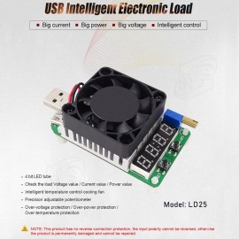 LD35 USB Intelligent Protection Adjustable Constant-current Electronic Load Voltmeter Aging Amplifier Resistance