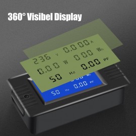AC Digital Display Power Monitor Meter Voltmeter Ammeter Frequency Meter