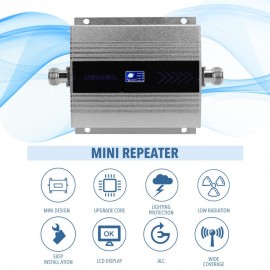 LCD GSM900MHz Mobile Phone Signal Booster Cell Phone Signal Repeater Signal Amplifier Set with Sucker Antenna